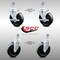 Service Caster 5 Inch SS Hard Rubber Wheel Swivel 1/2 Inch Threaded Stem Caster Brakes SCC, 2PK SCC-SSTS20S514-HRS-121315-2-TLB-2 - alternate 1